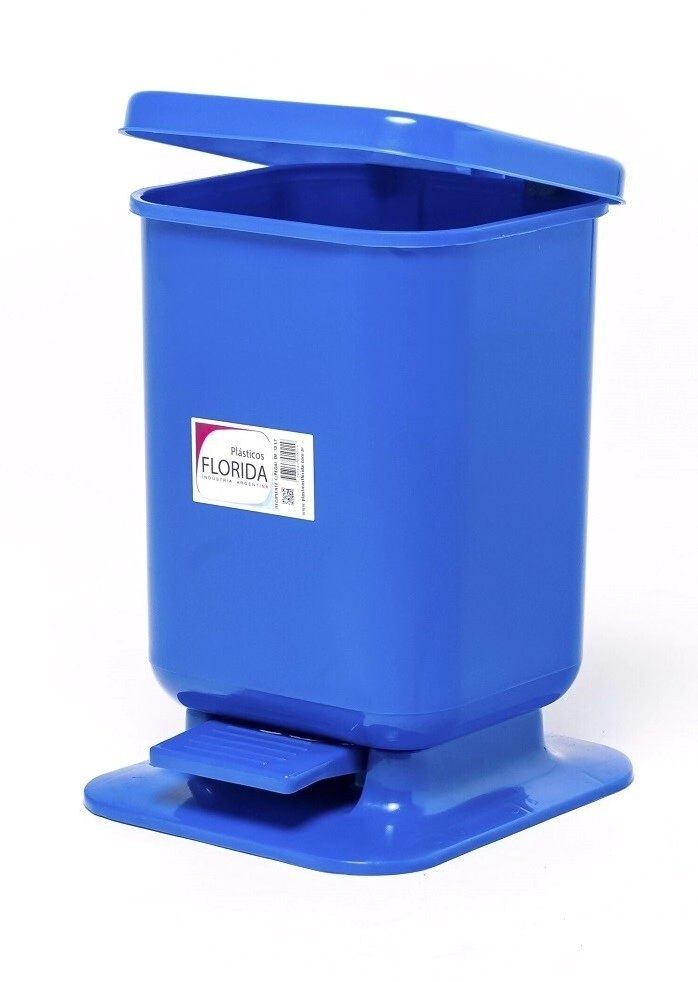 CESTO PEDAL CUAD. 13LTS FLOR