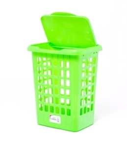 CESTO RECT. PARA ROPA C/TAPA BISAGRA