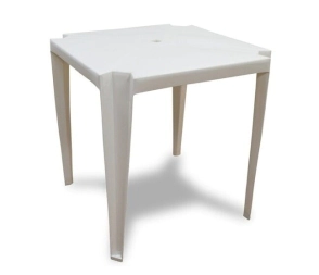 MESA NERINA CUADRADA BLANCA