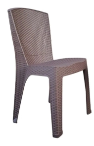 SILLA RATAN MARRON
