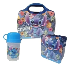 SET LONCHERA + CAJA SANDW + CANTIMPLORA STITCH