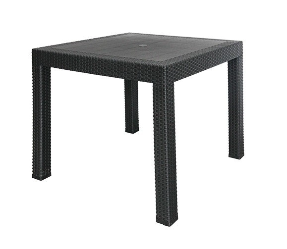 MESA ALTA RATTAN NEGRO