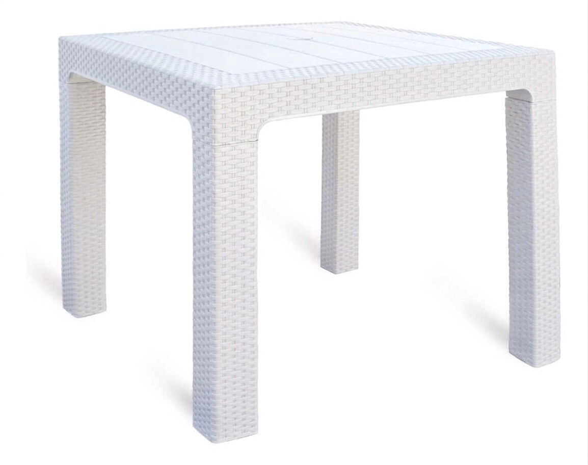 MESA ALTA RATTAN BLANCO