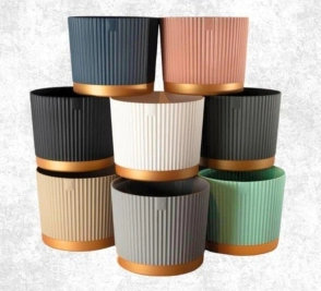 MACETA VENECIA 17CM PETROLEO