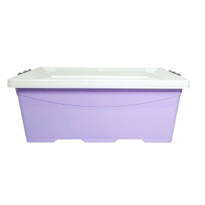 CAJA ORGANIZADORA APILABLE 40LTS C/RUEDA 62x40x25